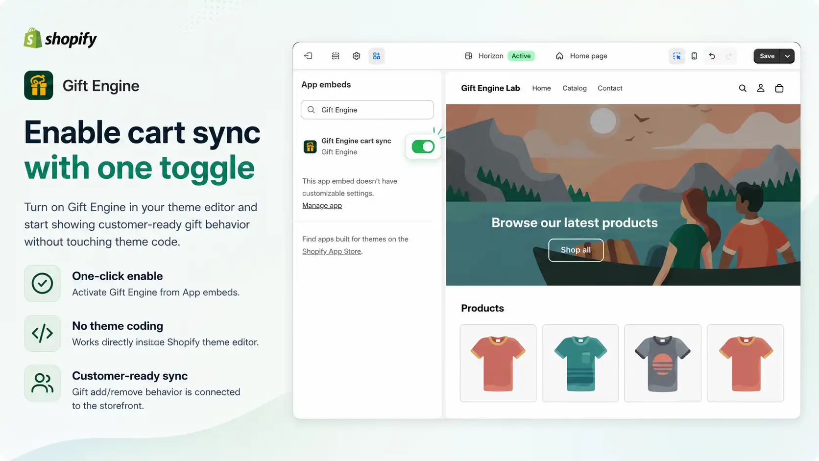 Enable the App Embed
